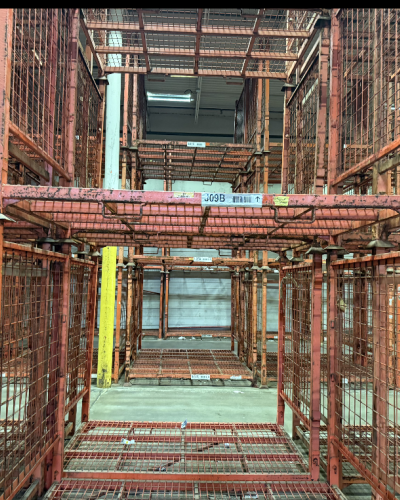 56" x 85" x 71" H Fold Down Rack