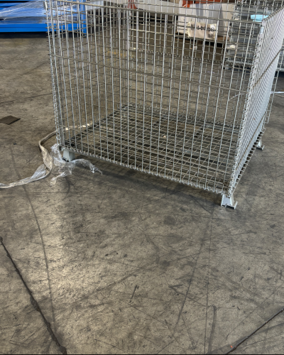 48" x 40" x 36"H Clear (42” overall height) Wire Basket