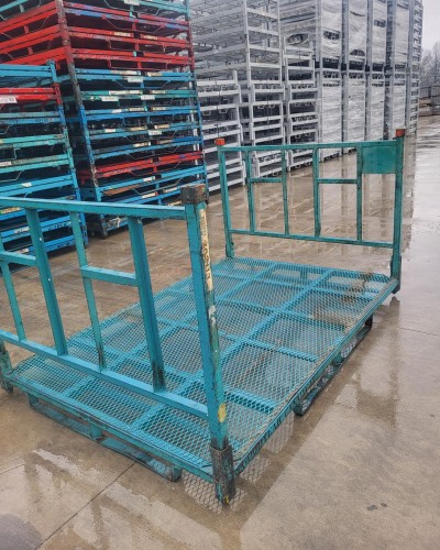 66" x 96" x 42"H Fold Down Tire Rack