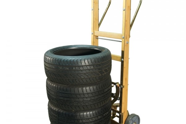 Heavy Duty Wooden Tire Cart